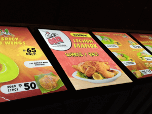 Led Light Box Menu